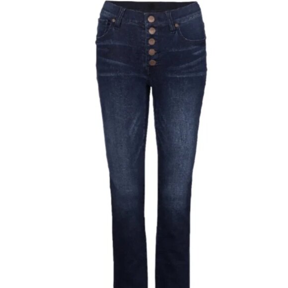 Cabi 4327 Button Fly Straight Jeans Fall 2022 Size 14 EUC - Picture 2 of 10